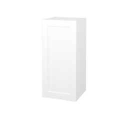 Dreja - Horna kúpeľňová skrinka PORTO SYD 50 - N01 Biela lesk / Úchytka T00 / M01 Biela mat / Levé (569532XL)