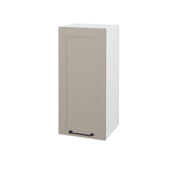 Dreja - Horna kúpeľňová skrinka PORTO SYD 50 - N01 Biela lesk / Úchytka T37 / L04 Béžová vysoký lesk / Levé (569785OL)