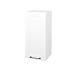 Dreja - Horna kúpeľňová skrinka PORTO SYD 50 - N01 Biela lesk / Úchytka T37 / M01 Biela mat / Levé (569532OL)