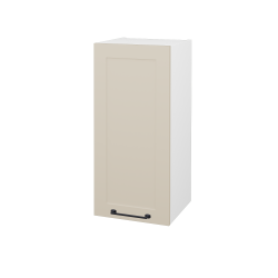 Dreja - Horna kúpeľňová skrinka PORTO SYD 50 - N01 Biela lesk / Úchytka T37 / M19 Cream mat / Levé (569495OL)