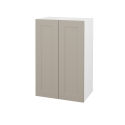 Dreja - Horná kúpeľňová skrinka PORTO SYD2 50 - N01 Biela lesk / Úchytka T00 / L04 Béžová vysoký lesk (566548X)