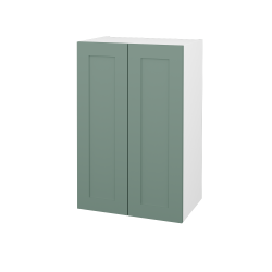 Dreja - Horná kúpeľňová skrinka PORTO SYD2 50 - N01 Biela lesk / Úchytka T00 / M18 Mint mat (566265X)