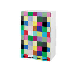 Dreja - Horná kúpeľňová skrinka PORTO SYD2 50 - N01 Biela lesk / Úchytka T37 / IND Individual (566579O)