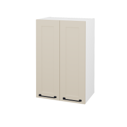 Dreja - Horná kúpeľňová skrinka PORTO SYD2 50 - N01 Biela lesk / Úchytka T37 / M19 Cream mat (566258O)