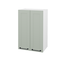 Dreja - Horná kúpeľňová skrinka PORTO SYD2 50 - N01 Biela lesk / Úchytka T37 / M20 Mint grey mat (566241O)