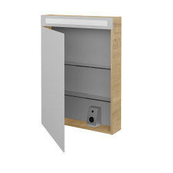 Dreja - Jednodverová zrkadlová skrinka AIR GAOE 60 - D09 Arlington / Levé (111960)