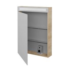 Dreja - Jednodverová zrkadlová skrinka AIR GAOE 60 - D15 Nebraska / Levé (238773)