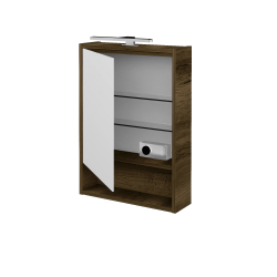 Dreja - Jednodverová zrkadlová skrinka FOCUS GAOE 50 - D21 Tobacco / Levé (283032)