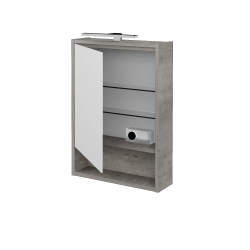 Dreja - Jednodverová zrkadlová skrinka FOCUS GAOE 50 - D22 Karamel / Levé (465834)