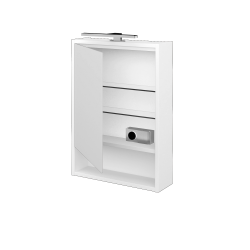 Dreja - Jednodverová zrkadlová skrinka FOCUS GAOE 50 - M01 Biela mat / Levé (283070)