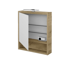 Dreja - Jednodverová zrkadlová skrinka FOCUS GAOE 60 - D09 Arlington / Levé (283223)