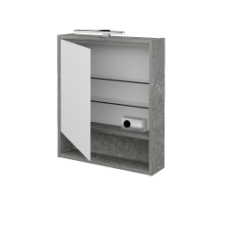 Dreja - Jednodverová zrkadlová skrinka FOCUS GAOE 60 - D20 Galaxy / Levé (283278)