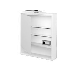 Dreja - Jednodverová zrkadlová skrinka FOCUS GAOE 60 - M01 Biela mat / Levé (283322)