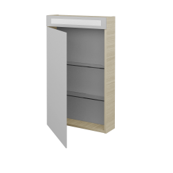 Dreja - Jednodverová zrkadlová skrinka MAX GAO 50 - D04 Dub / Levé (135546)