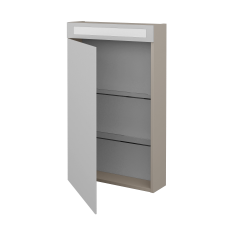 Dreja - Jednodverová zrkadlová skrinka MAX GAO 50 - N07 Stone / Levé (237301)
