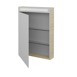 Dreja - Jednodverová zrkadlová skrinka MAX GAO 60 - D04 Dub / Levé (135614)