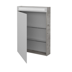 Dreja - Jednodverová zrkadlová skrinka MAX GAO 60 - D21 Tobacco / Levé (282288)