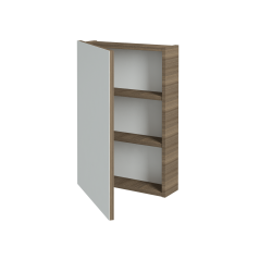 Dreja - Jednodverová zrkadlová skrinka Q GA 50 - D03 Cafe / Levé (136307)