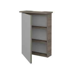 Dreja - Jednodverová zrkadlová skrinka SANI GAO 50 - D03 Cafe / Levé (136741)