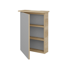 Dreja - Jednodverová zrkadlová skrinka SANI GAO 50 - D15 Nebraska / Levé (236540)