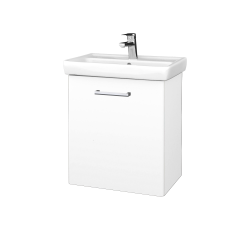 Dreja - Kúpeľňová skriňa DOOR SZD 55 - N01 Biela lesk / Úchytka T03 / L01 Biela vysoký lesk / Levé (21941C)