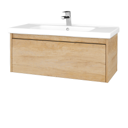 Dreja - Kúpeľňová skrinka BONO SZZ 100 (umývadlo Harmonia) - D15 Nebraska / Úchytka T33 - čierna mat / D15 Nebraska (204174J)