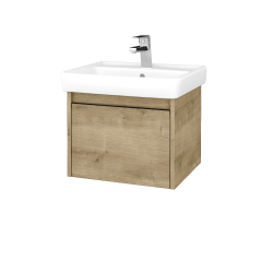 Dreja - Kúpeľňová skrinka BONO SZZ 55 (umývadlo Q) - D09 Arlington / Úchytka T33 - čierna mat / D09 Arlington (203085J)