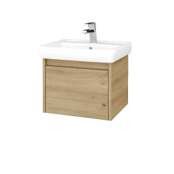 Dreja - Kúpeľňová skrinka BONO SZZ 55 (umývadlo Q) - D22 Karamel / Úchytka T34 - nerez / D22 Karamel (448639K)