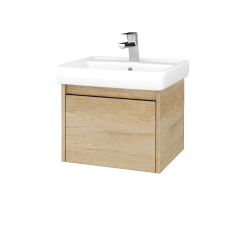 Dreja - Kúpeľňová skrinka BONO SZZ 55 (umývadlo Q) - D29 Honey / Úchytka T33 - čierna mat / D29 Honey (311234J)