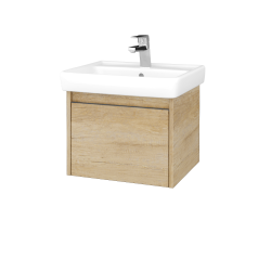 Dreja - Kúpeľňová skrinka BONO SZZ 55 (umývadlo Q) - D29 Honey / Úchytka T34 - nerez / D29 Honey (311234K)