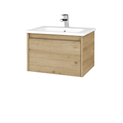 Dreja - Kúpeľňová skrinka BONO SZZ 60 (umývadlo Euphoria) - D22 Karamel / Úchytka T34 - nerez / D22 Karamel (447106K)