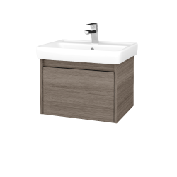 Dreja - Kúpeľňová skrinka BONO SZZ 60 (umývadlo Q) - D03 Cafe / Úchytka T33 - čierna mat / D03 Cafe (203160J)