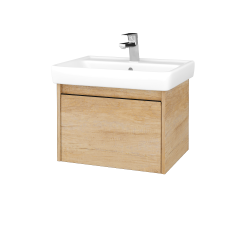 Dreja - Kúpeľňová skrinka BONO SZZ 60 (umývadlo Q) - D29 Honey / Úchytka T33 - čierna mat / D29 Honey (312255J)