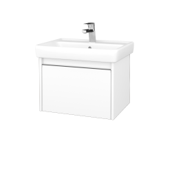 Dreja - Kúpeľňová skrinka BONO SZZ 60 (umývadlo Q) - N01 Biela lesk / Úchytka T34 / N01 Biela lesk (203221K)