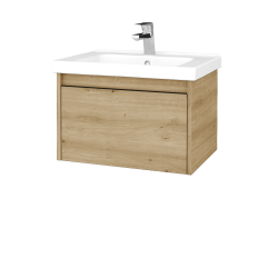 Dreja - Kúpeľňová skrinka BONO SZZ 65 (umývadlo Harmonia) - D22 Karamel / Úchytka T33 - čierna mat / D22 Karamel (448073J)