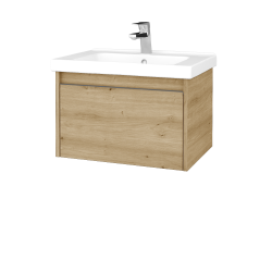 Dreja - Kúpeľňová skrinka BONO SZZ 65 (umývadlo Harmonia) - D22 Karamel / Úchytka T34 - nerez / D22 Karamel (448073K)