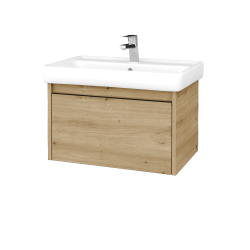 Dreja - Kúpeľňová skrinka BONO SZZ 70 (umývadlo Q) - D22 Karamel / Úchytka T33 - čierna mat / D22 Karamel (448912J)