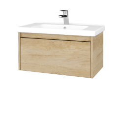 Dreja - Kúpeľňová skrinka BONO SZZ 80 (umývadlo Harmonia) - D15 Nebraska / Úchytka T33 - čierna mat / D15 Nebraska (204082J)