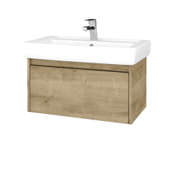 Dreja - Kúpeľňová skrinka BONO SZZ 80 (umývadlo Q) - D09 Arlington / Úchytka T33 - čierna mat / D09 Arlington (203351J)