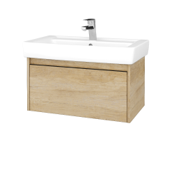 Dreja - Kúpeľňová skrinka BONO SZZ 80 (umývadlo Q) - D15 Nebraska / Úchytka T33 - čierna mat / D15 Nebraska (203368J)