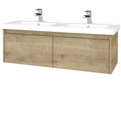 Dreja - Kúpeľňová skrinka BONO SZZ2 125 (umývadlo Harmonia) - D09 Arlington / Úchytka T34 / D09 Arlington (204266K)