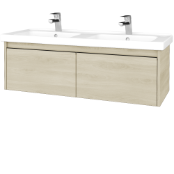 Dreja - Kúpeľňová skrinka BONO SZZ2 125 (umývadlo Harmonia) - D24 Ohio / Úchytka T33 / D24 Ohio (448479J)