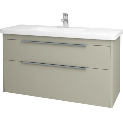 Dreja - Kúpeľňová skrinka ENZO SZZ2 120 - L04 Béžová vysoký lesk / L04 Béžová vysoký lesk (52518)