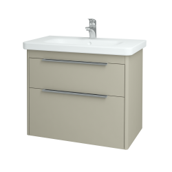 Dreja - Kúpeľňová skrinka ENZO SZZ2 80 - L04 Béžová vysoký lesk / L04 Béžová vysoký lesk (52495)