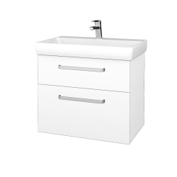 Dreja - Kúpeľňová skrinka PROJECT SZZ2 70 - N01 Biela lesk / Úchytka T01 / L01 Biela vysoký lesk (323257A)