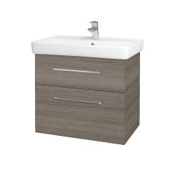 Dreja - Kúpeľňová skrinka Q MAX SZZ2 70 - D03 Cafe / Úchytka T04 / D03 Cafe (68458E)