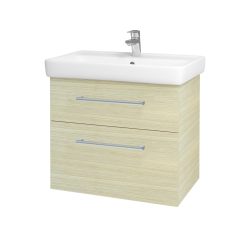 Dreja - Kúpeľňová skrinka Q MAX SZZ2 70 - D04 Dub / Úchytka T03 / D04 Dub (60407C)