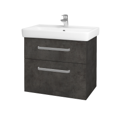 Dreja - Kúpeľňová skrinka Q MAX SZZ2 70 - D16  Tmavý betón / Úchytka T01 / D16 Tmavý betón (198350A)