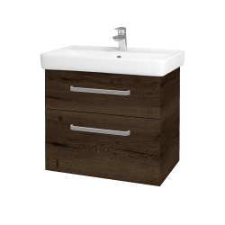 Dreja - Kúpeľňová skrinka Q MAX SZZ2 70 - D21 Tobacco / Úchytka T01 / D21 Tobacco (275662A)