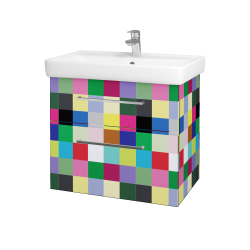 Dreja - Kúpeľňová skrinka Q MAX SZZ2 70 - IND Individual / Úchytka T04 / IND Individual (115463E)